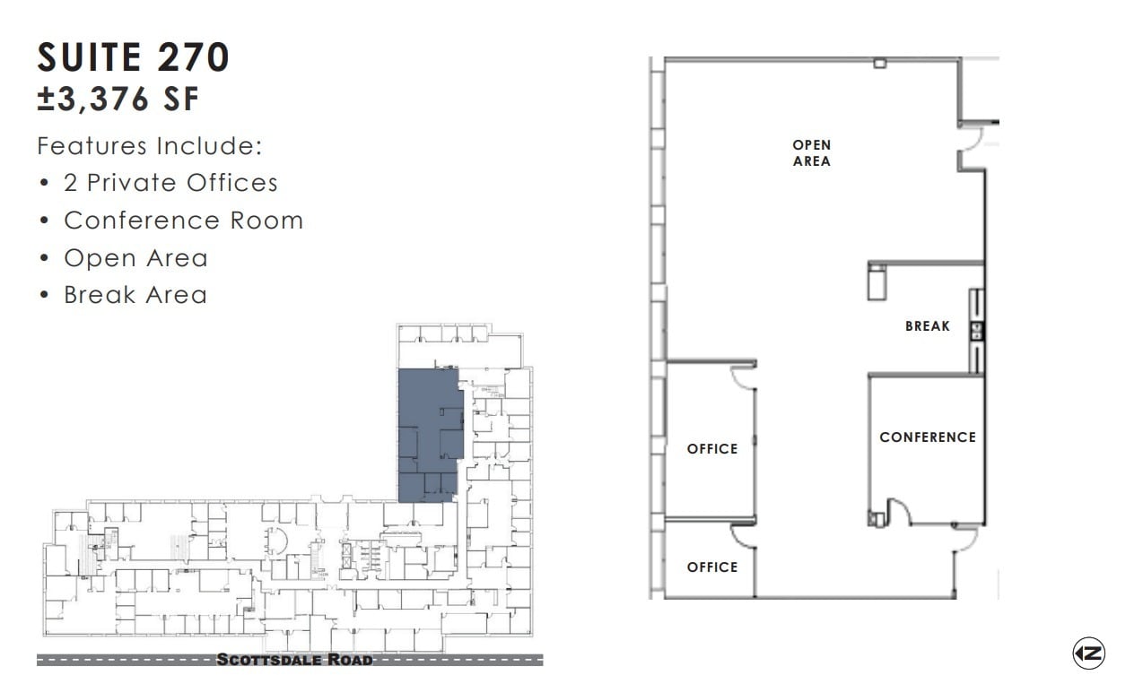 11333 N Scottsdale Rd, Scottsdale, AZ for lease Floor Plan- Image 1 of 1