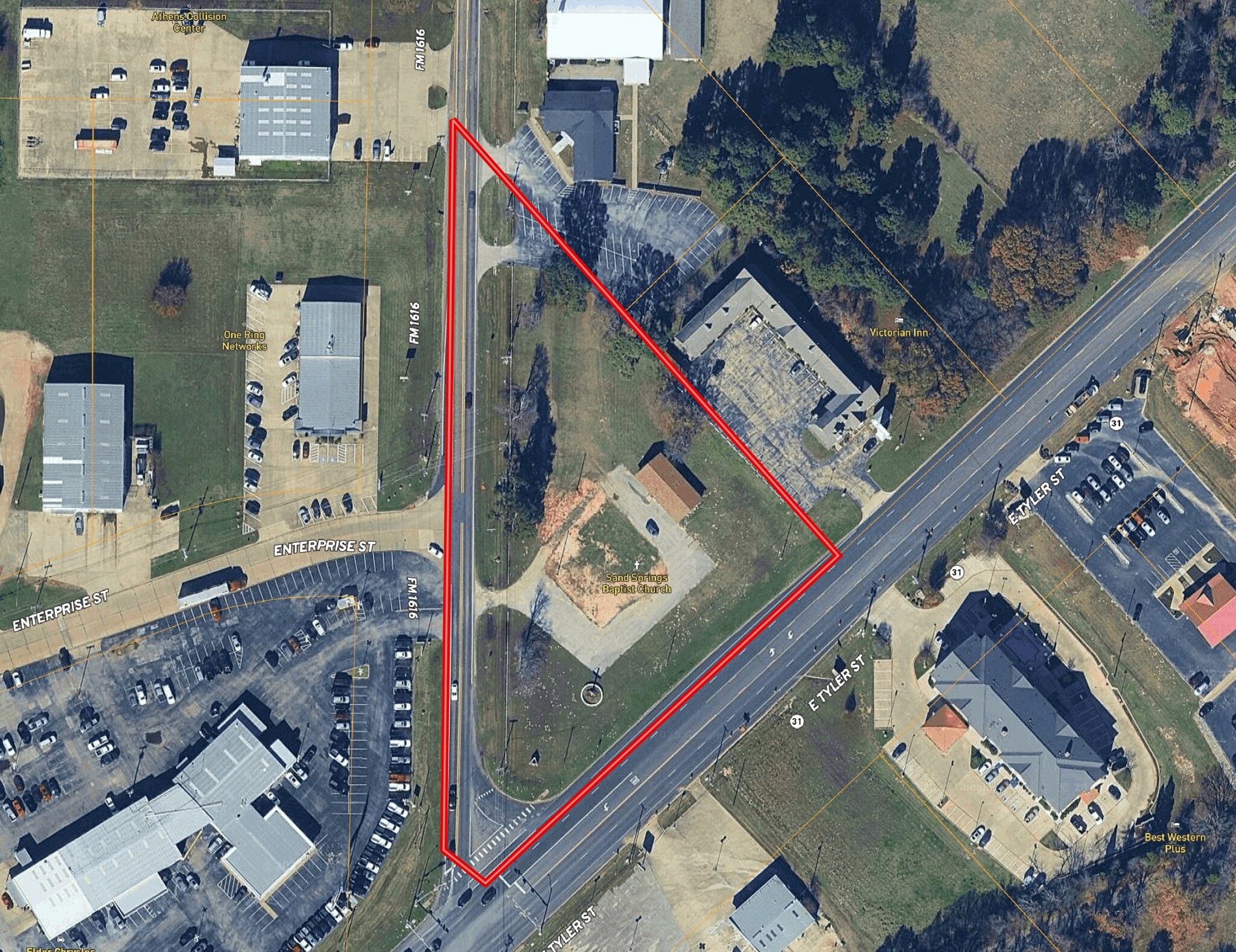 1114 FM 1616, Athens, TX for sale Aerial- Image 1 of 12