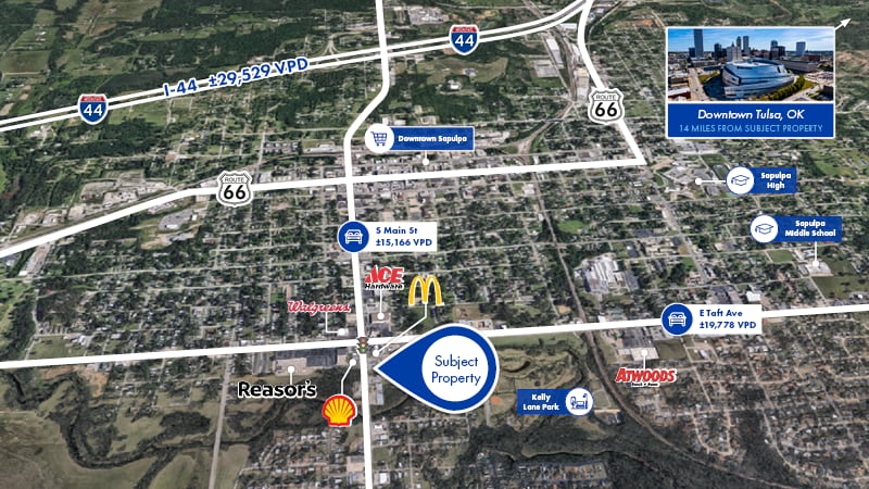 2 Retail Buildings Sapulpa, OK portfolio of 2 properties for sale on LoopNet.com - Building Photo - Image 1 of 3