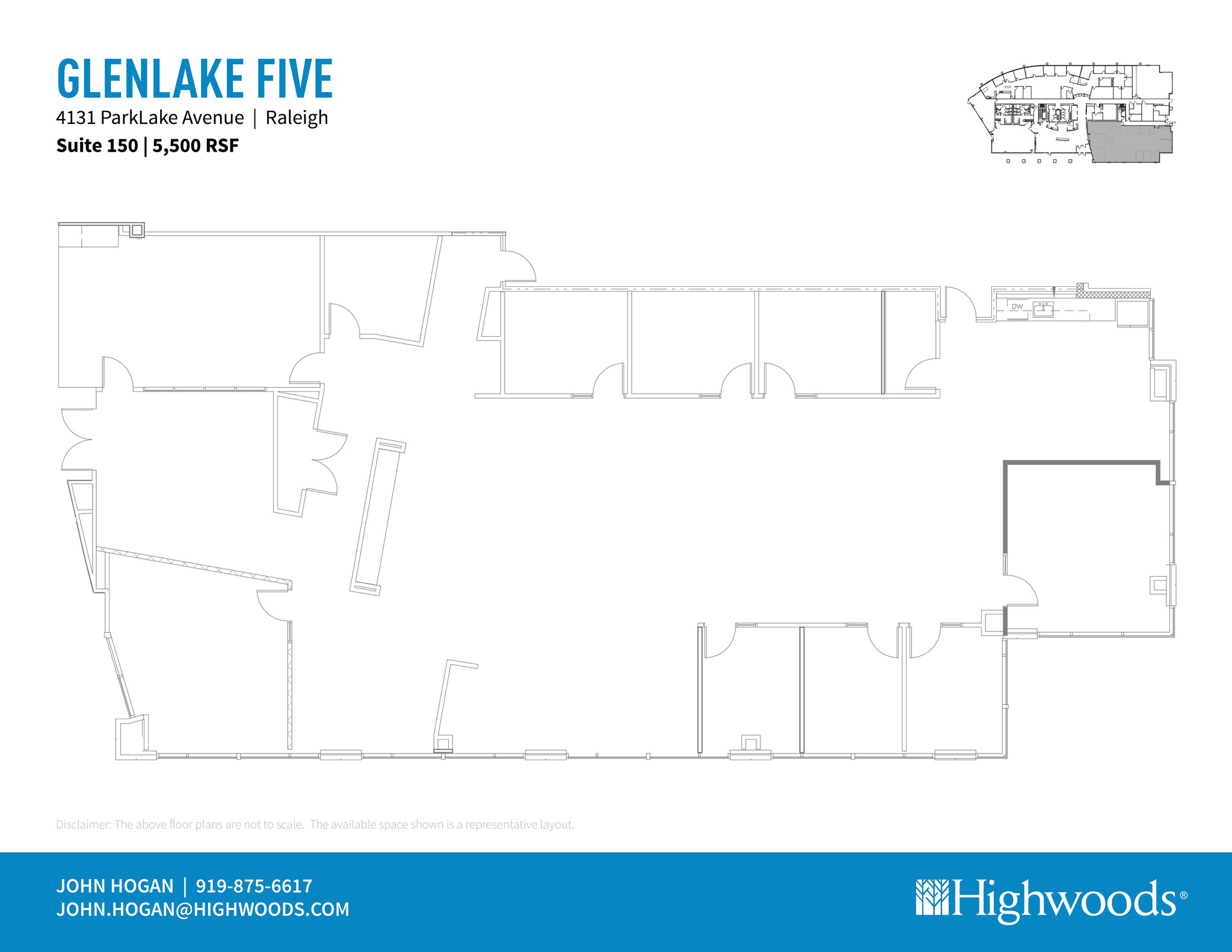 4131 Parklake Ave, Raleigh, NC for lease Floor Plan- Image 1 of 1