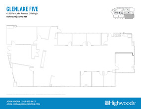 4131 Parklake Ave, Raleigh, NC for lease Floor Plan- Image 1 of 1