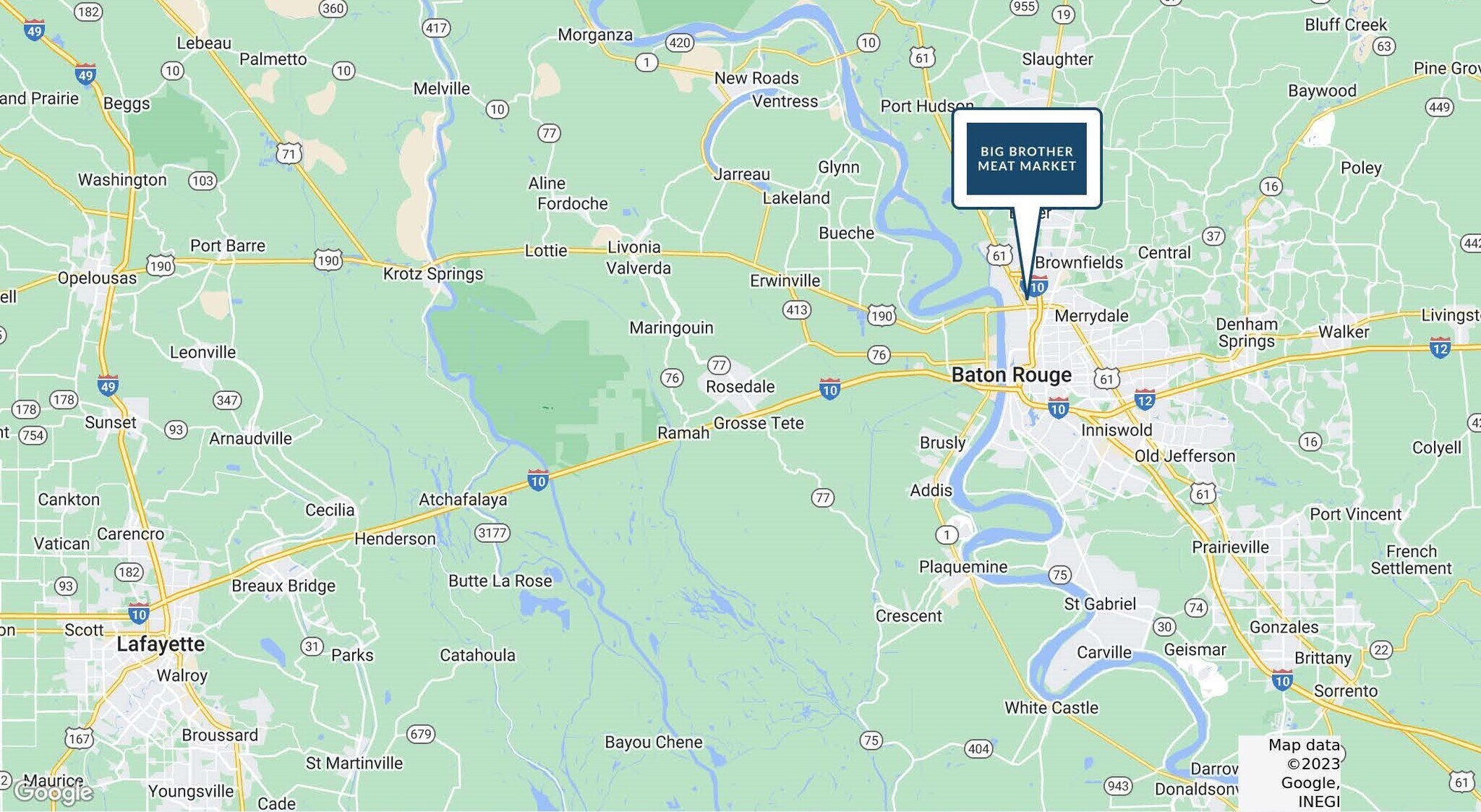 6708 Scenic Hwy, Baton Rouge, LA 70807 Big Brother Meat Market