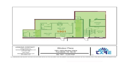 1901-1923 Windsor Pl, Fort Worth, TX for lease Floor Plan- Image 1 of 1