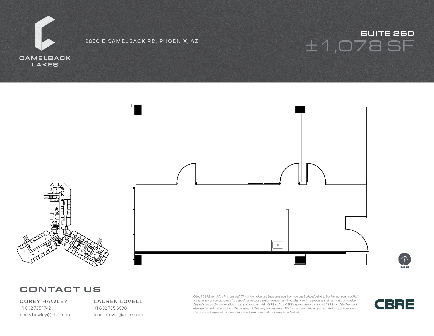 2850 E Camelback Rd, Phoenix, AZ for lease Floor Plan- Image 1 of 1