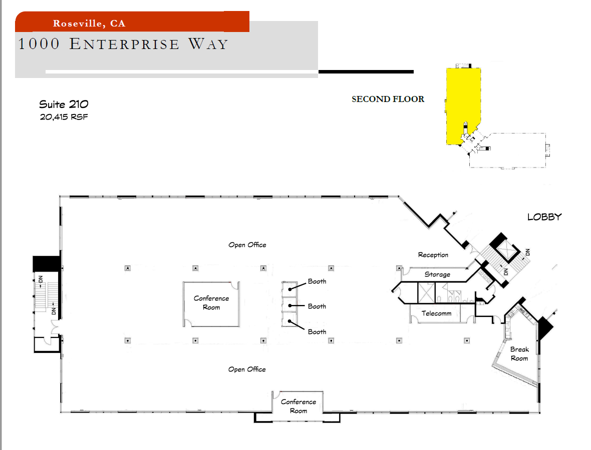 1000 Enterprise Way, Roseville, CA for lease Floor Plan- Image 1 of 7