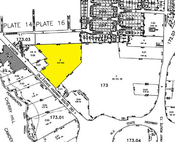 493 Route 38 W, Maple Shade Township, NJ for sale - Plat Map - Image 1 of 1