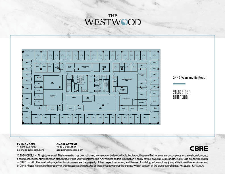 2443 Warrenville Rd, Lisle, IL for lease Floor Plan- Image 1 of 1