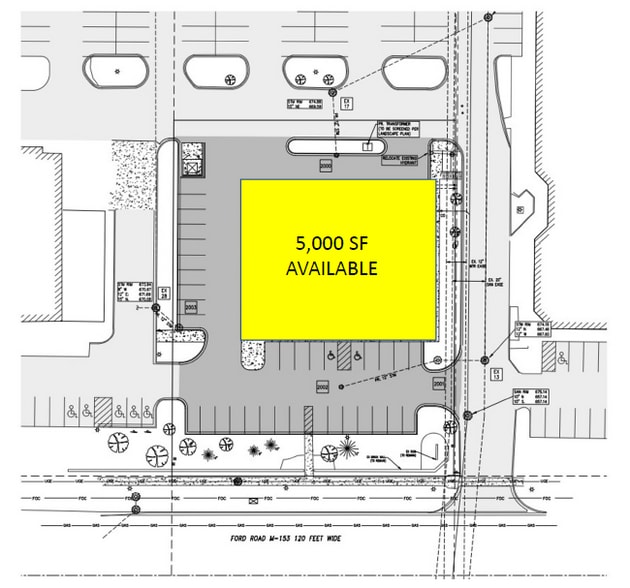 41900 Ford Rd, Canton, MI for lease - Site Plan - Image 2 of 2
