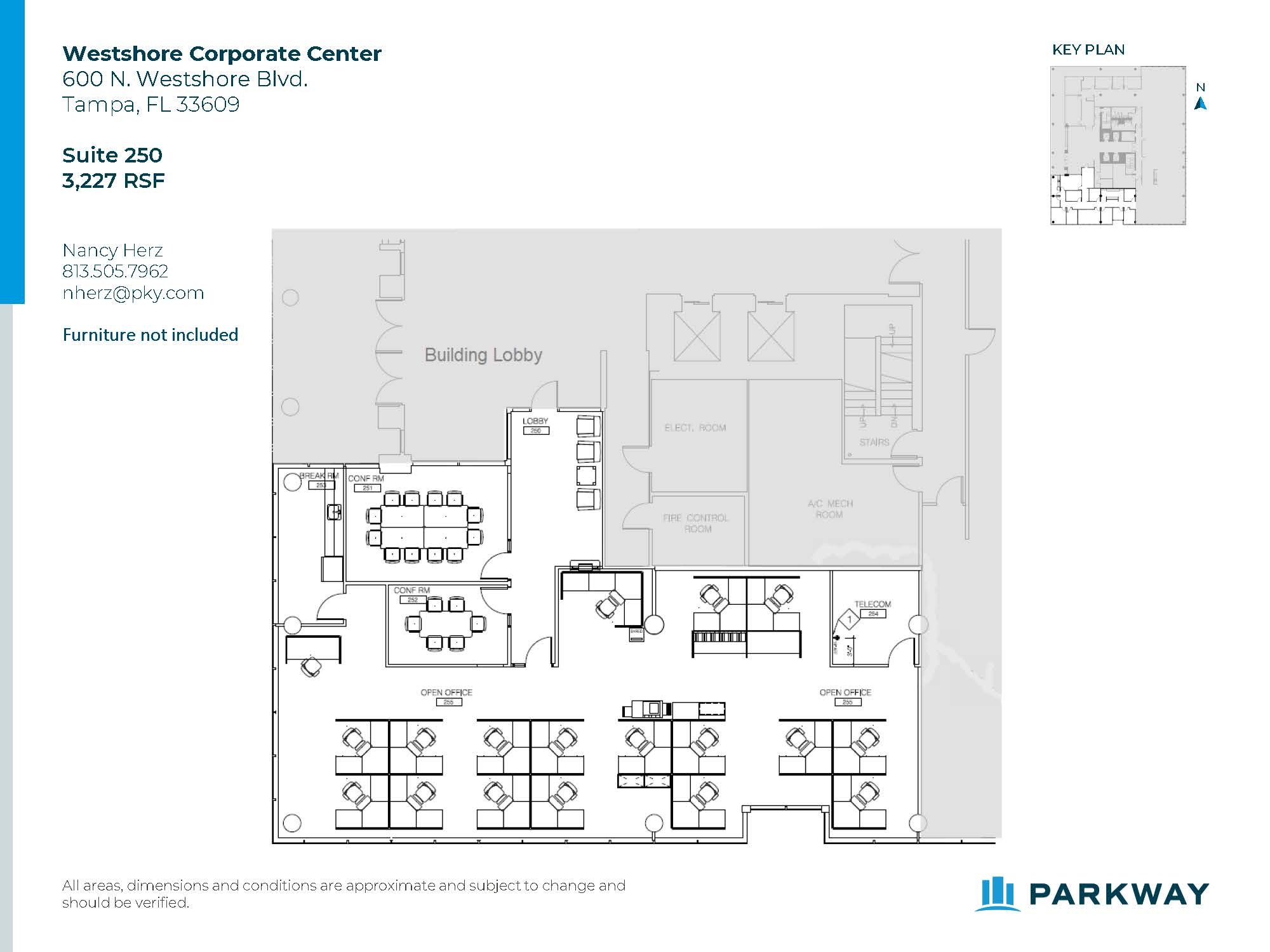 600 N Westshore Blvd, Tampa, FL for lease Floor Plan- Image 1 of 5