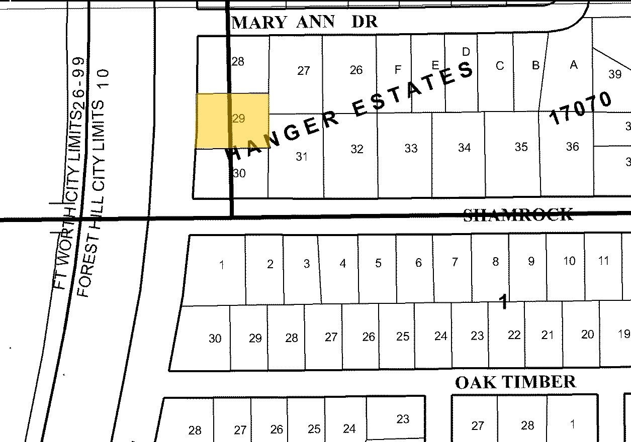 6251 Wichita St, Fort Worth, TX for sale Plat Map- Image 1 of 1