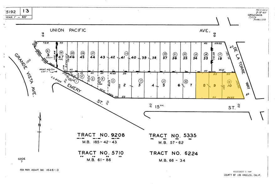 3431 E 15th St, Los Angeles, CA for sale - Plat Map - Image 2 of 4