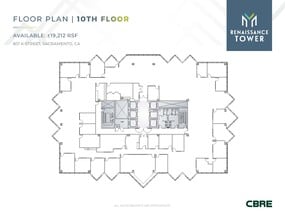 801 K St, Sacramento, CA for lease Floor Plan- Image 1 of 2