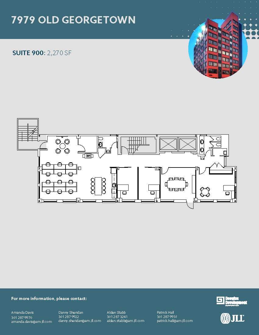 7979 Old Georgetown Rd, Bethesda, MD for lease Floor Plan- Image 1 of 1