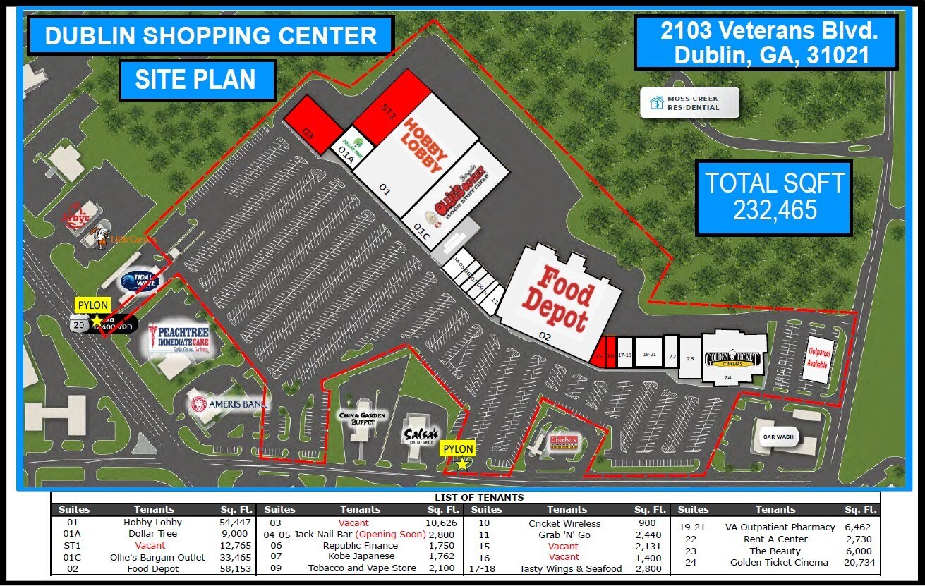 2101-2103 Veterans Blvd, Dublin, GA for lease Building Photo- Image 1 of 5