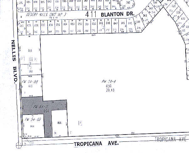 5020 E Tropicana Ave, Las Vegas, NV for sale - Plat Map - Image 2 of 8