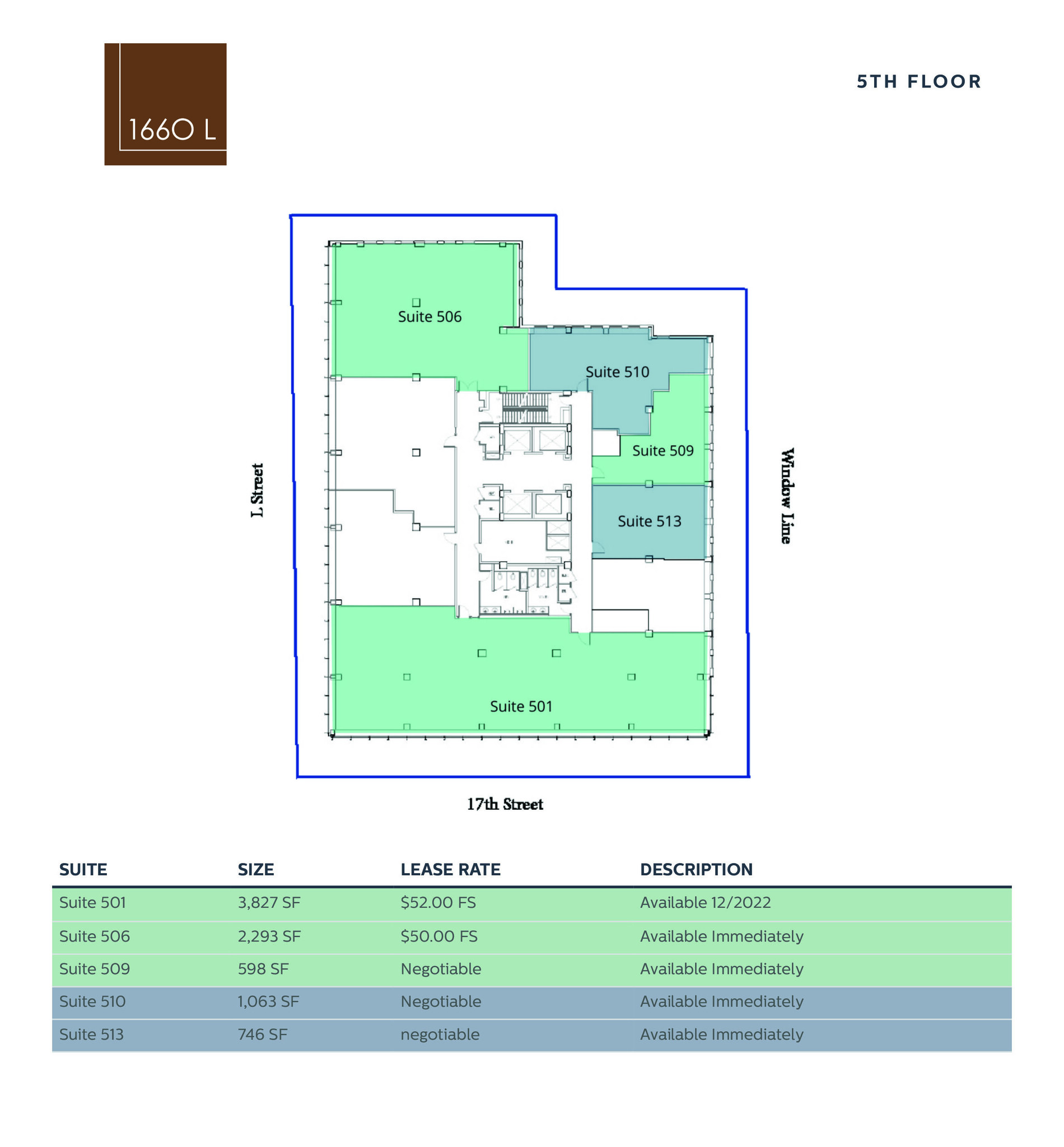 1660 L St NW, Washington, DC for lease Floor Plan- Image 1 of 2