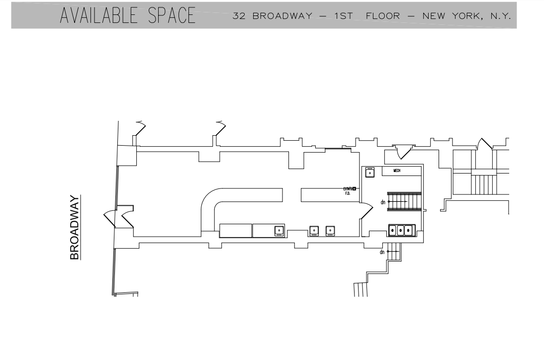 32 Broadway, New York, NY for lease Floor Plan- Image 1 of 2