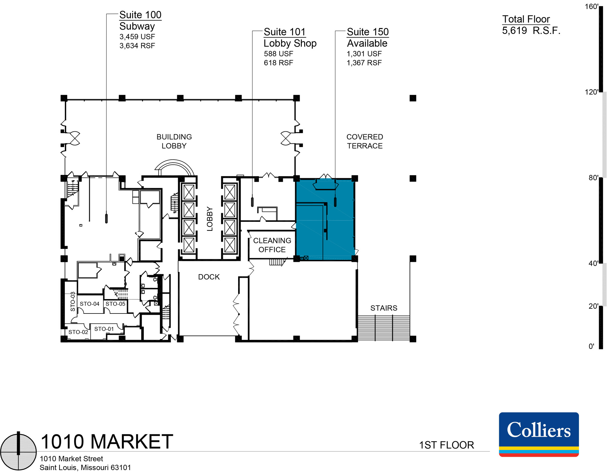 1010 Market St, Saint Louis, MO for lease Floor Plan- Image 1 of 1