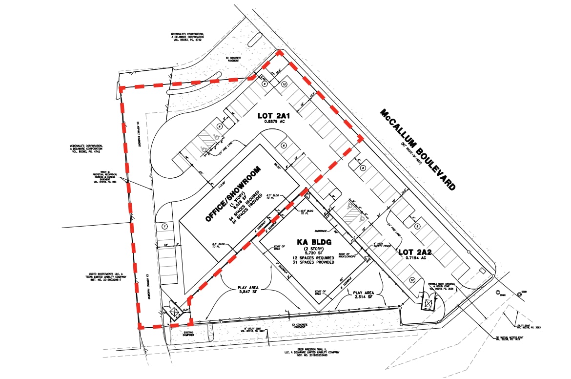 6212 McCallum Blvd, Dallas, TX for lease Site Plan- Image 1 of 1