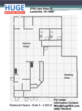 2702 Lake Vista Dr, Lewisville, TX for lease Floor Plan- Image 1 of 2