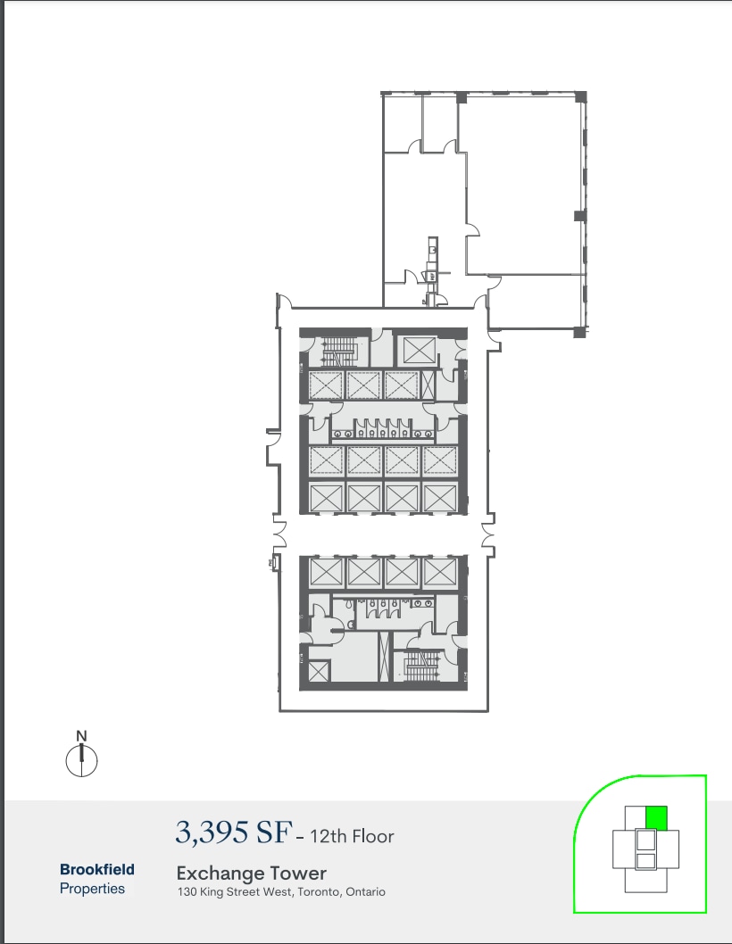 130 King St W, Toronto, ON for lease Floor Plan- Image 1 of 1