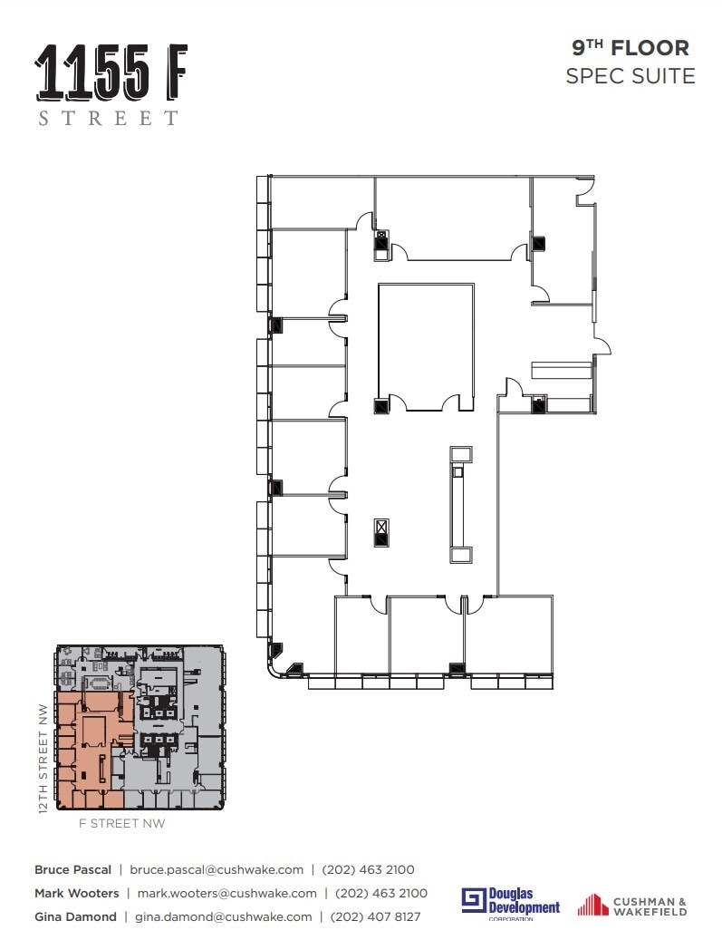1155 F St NW, Washington, DC for lease Floor Plan- Image 1 of 1