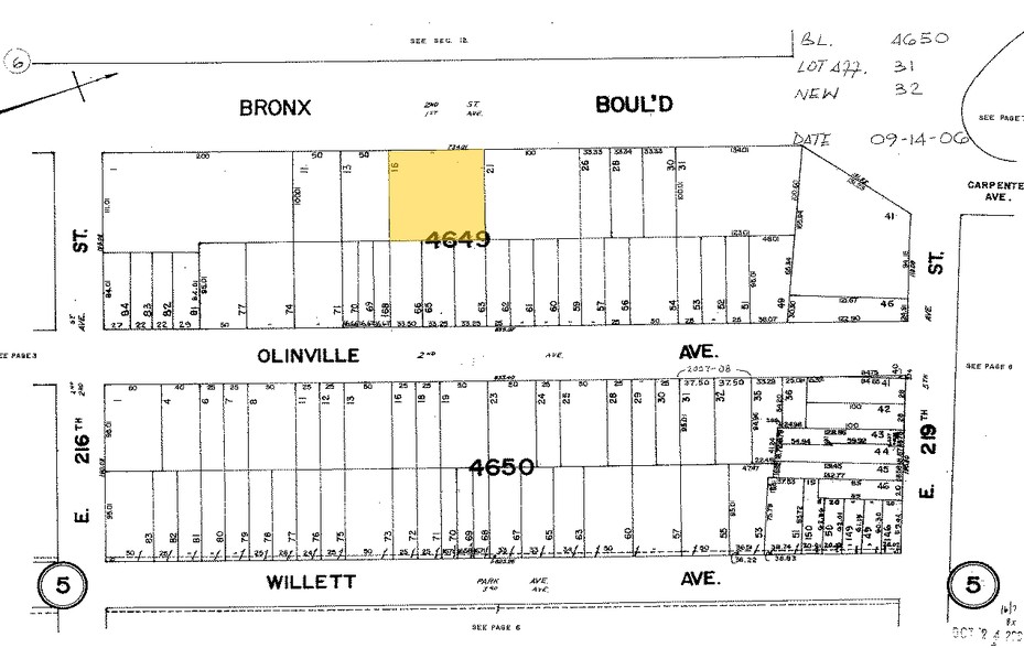 3730 Bronx Blvd, Bronx, NY for sale - Plat Map - Image 2 of 3