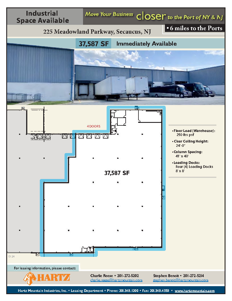 225 Meadowlands Pky, Secaucus, NJ for lease Floor Plan- Image 1 of 1