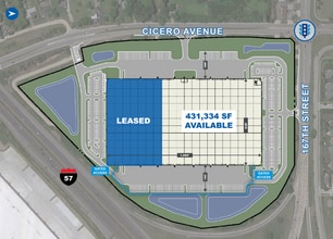 16799 Cicero Ave, Oak Forest, IL for lease Site Plan- Image 2 of 2