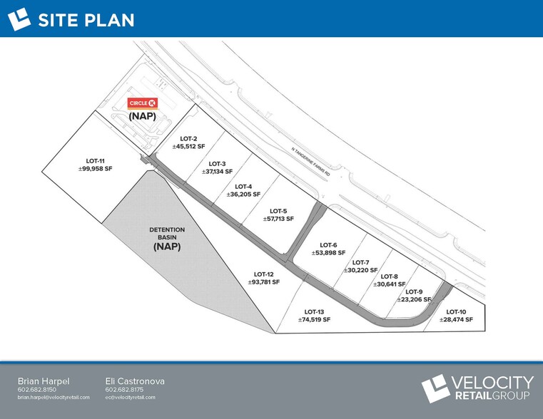 SEC Tangerine Farms Rd & Lon Adams Rd, Marana, AZ for sale - Site Plan - Image 2 of 3