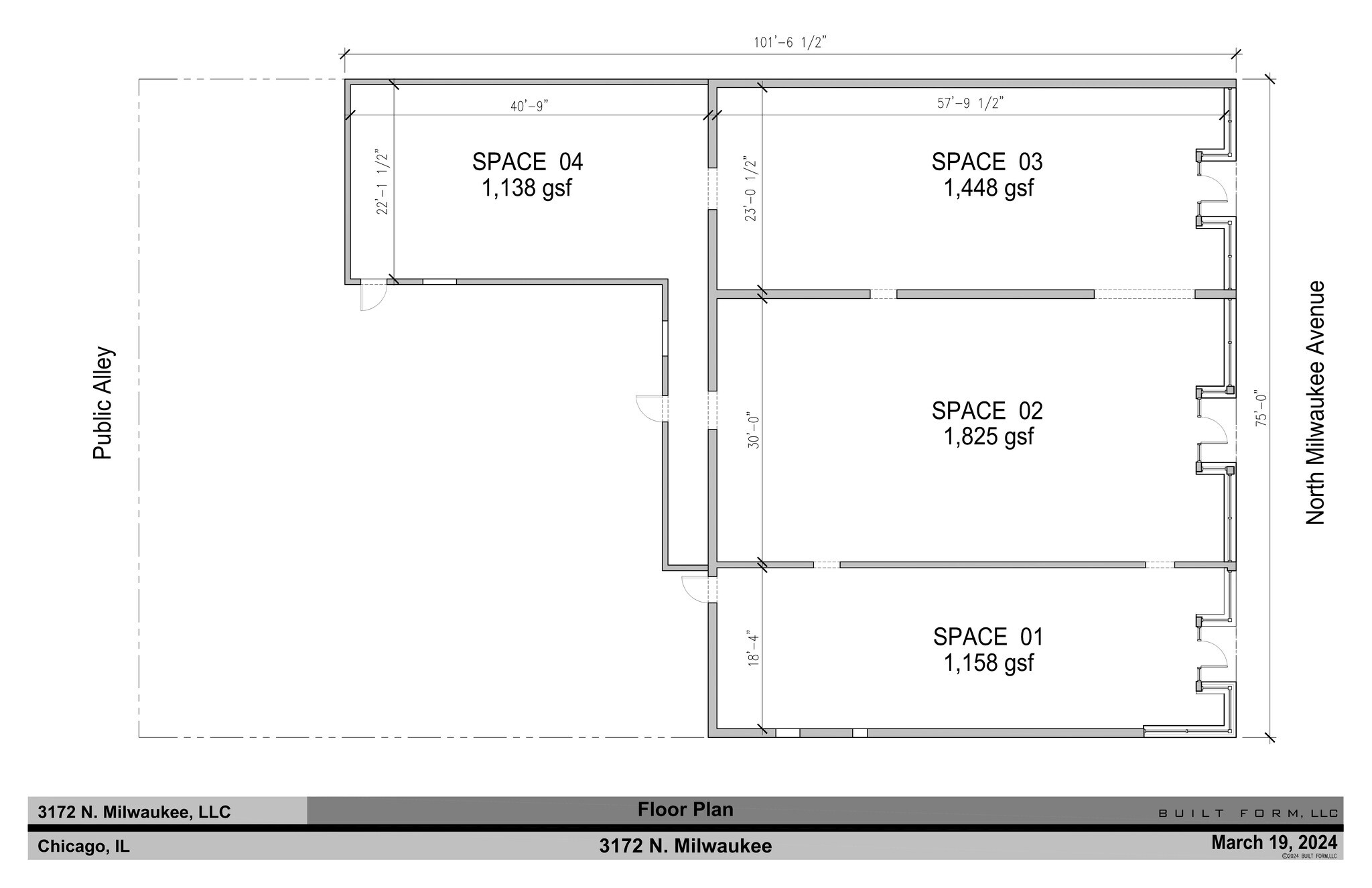 3170-3174 N Milwaukee Ave, Chicago, IL for lease Site Plan- Image 1 of 2