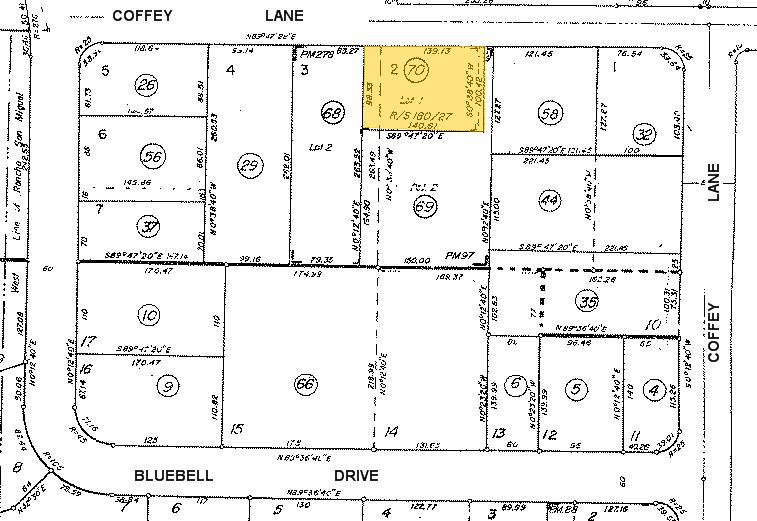 3161 Coffey Ln, Santa Rosa, CA for lease - Plat Map - Image 2 of 2