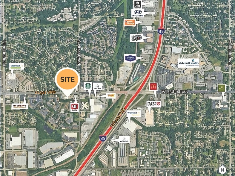 10325-10403 W 75th St, Shawnee, KS for lease - Building Photo - Image 2 of 4