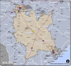 Interstate 26, Orangeburg, SC - AERIAL  map view