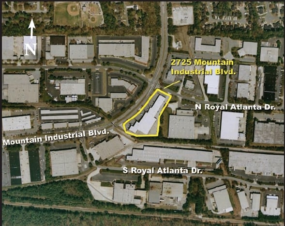 2725 Mountain Industrial Blvd, Tucker, GA for lease - Aerial - Image 2 of 15