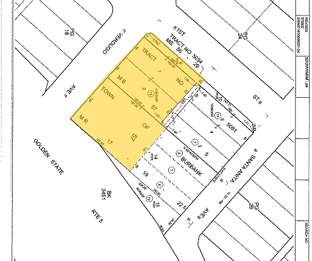 40 E Verdugo Ave, Burbank, CA for sale - Plat Map - Image 1 of 1