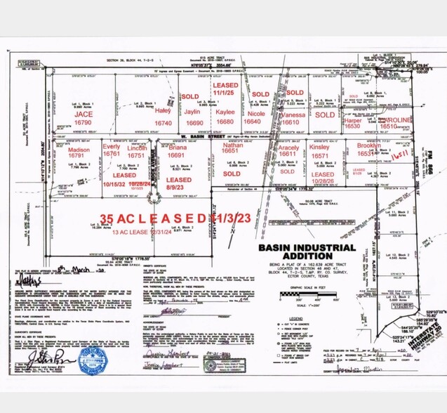 16510 W Basin St, Odessa, TX for sale - Plat Map - Image 2 of 2