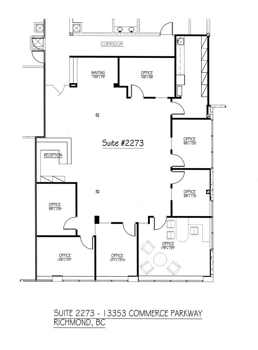 13353 Commerce Pky, Richmond, BC for lease Floor Plan- Image 1 of 4