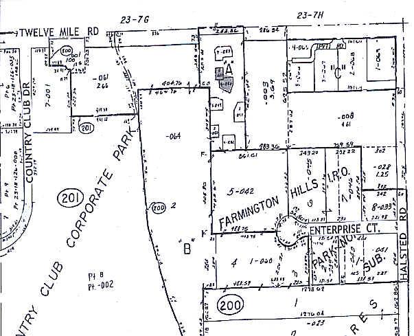 37899 W 12 Mile Rd, Farmington Hills, MI for lease - Plat Map - Image 2 of 7