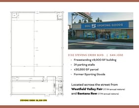 3132 Stevens Creek Blvd, San Jose, CA for lease Site Plan- Image 2 of 3