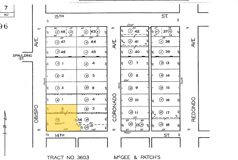 1400-1406 Obispo Ave, Long Beach, CA for lease - Plat Map - Image 2 of 6