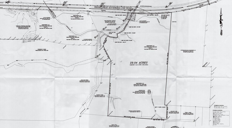 Ridgecrest Road Ext, Jackson, TN for sale - Plat Map - Image 1 of 2