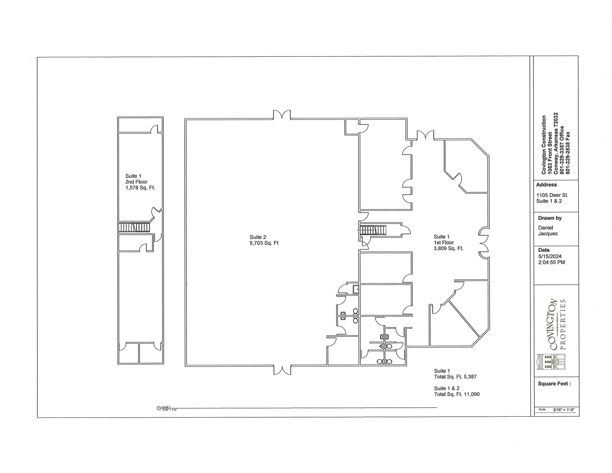 1105 Deer St, Conway, AR for lease Floor Plan- Image 1 of 1