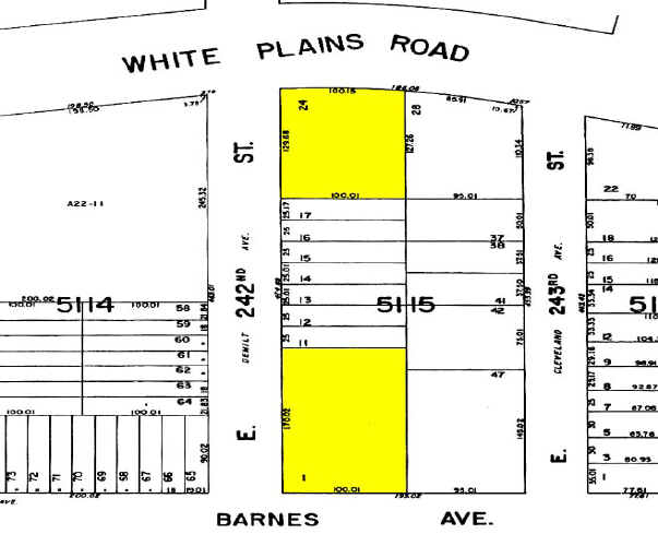 707 E 242nd St, Bronx, NY for lease - Plat Map - Image 2 of 3