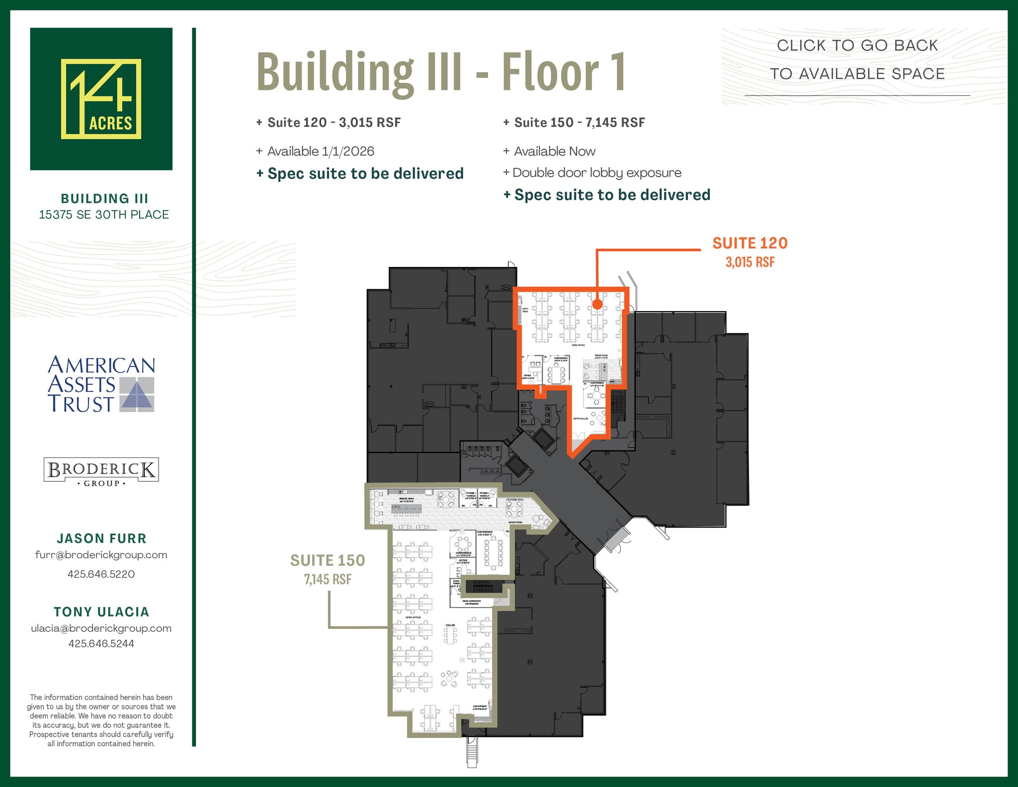15325 SE 30th Pl, Bellevue, WA for lease Floor Plan- Image 1 of 1