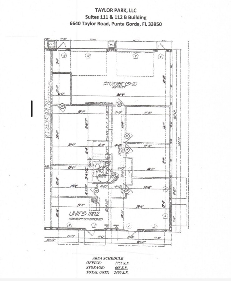 6640 Taylor Rd, Punta Gorda, FL 33950 - Unit 111 & 112 -  - Floor Plan - Image 1 of 20