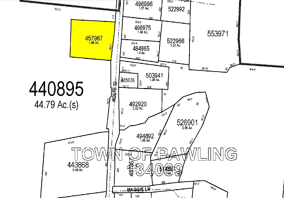 125 Route 22, Pawling, NY for sale Plat Map- Image 1 of 1