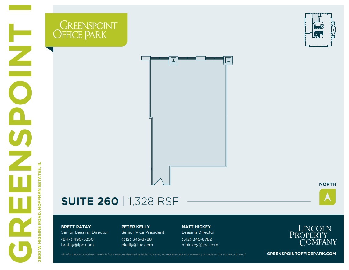 2800 W Higgins Rd, Hoffman Estates, IL for lease Floor Plan- Image 1 of 1