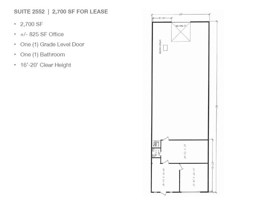 2501-2519 Gravel Dr, Fort Worth, TX for lease Floor Plan- Image 1 of 1