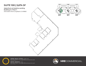 330 Golden Shore, Long Beach, CA for lease Floor Plan- Image 1 of 4